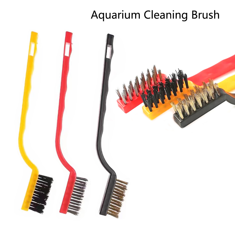 Planted Aquarium Cleaning - 15 cm Stahldrahtbürste Aquarium Algen Reinigungsbürste