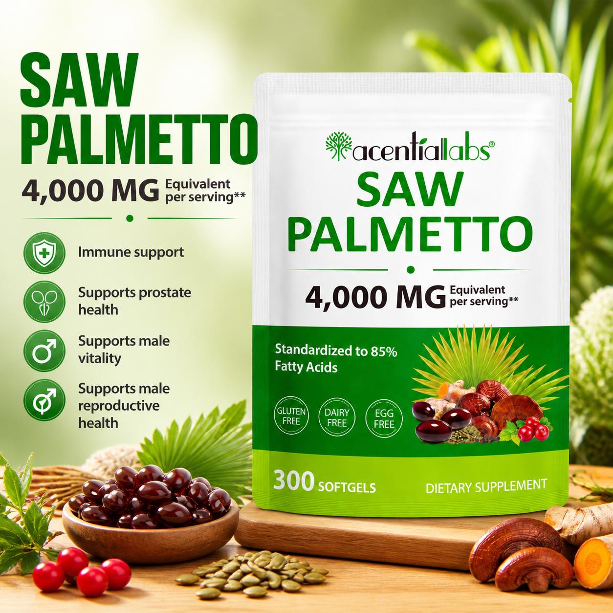 Planted Tank - Sägepalmen-Softgels mit 85% standardisierten freien Fettsäuren