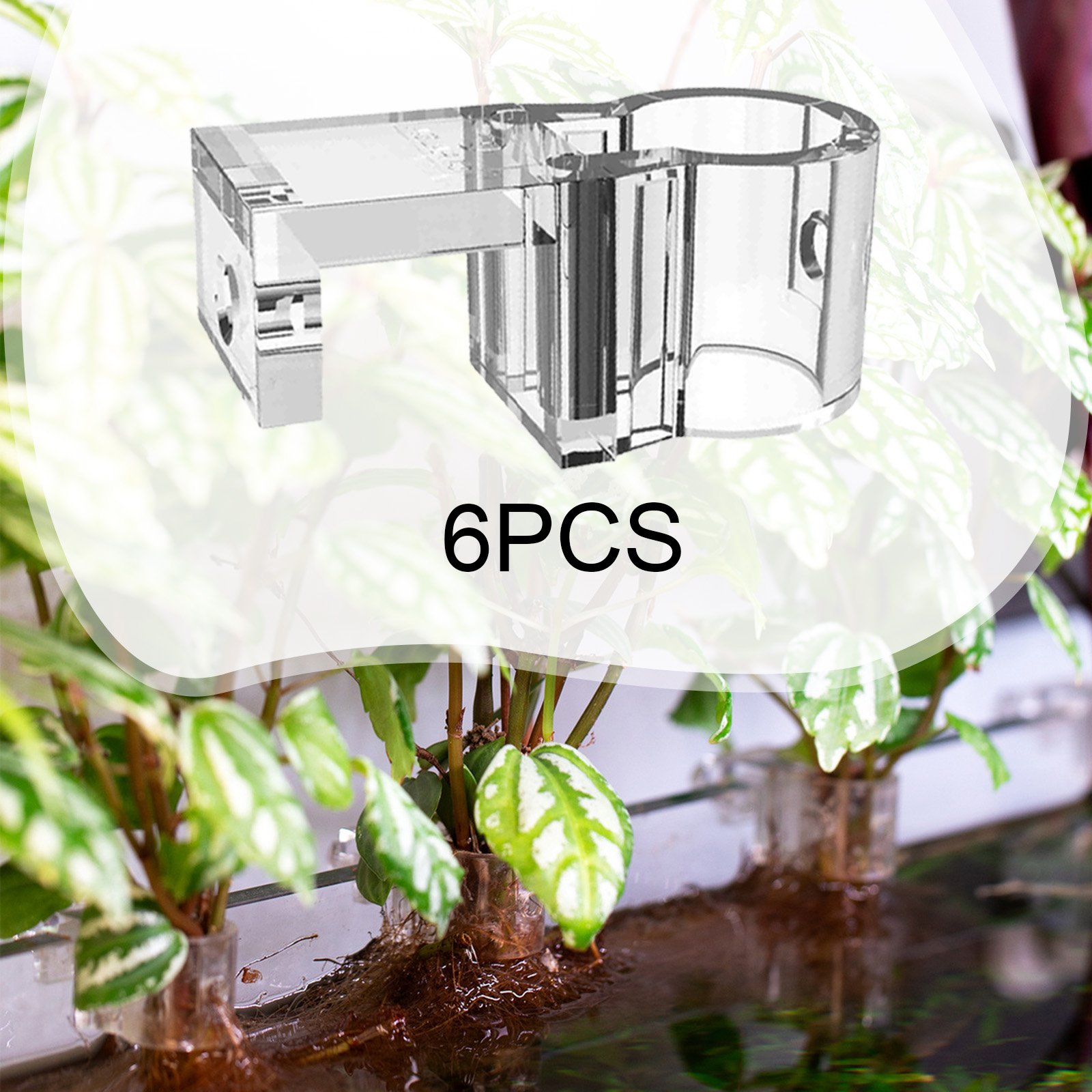 Aquarium Fertilizer - 6 Stück Aquarium-Pflanzenhalter, Mini-Aquarium-Pflanztopf, Aquarium-Futterbehälter für