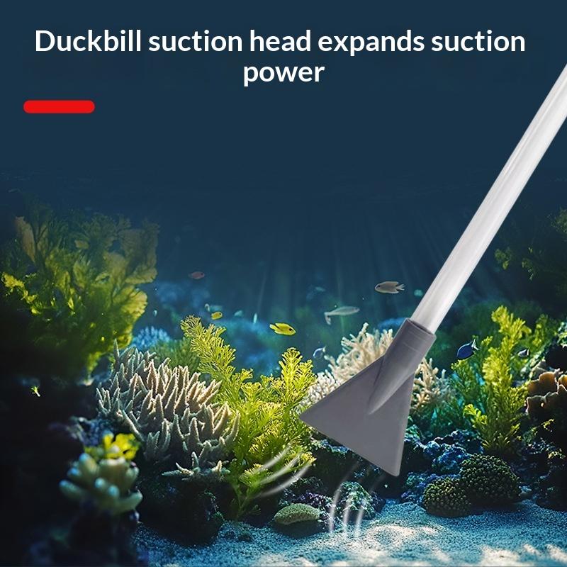 Planted Aquarium Cleaning - Leckdichter Aquarium-Siphon Wasserwechsler Vakuum-Kiesreiniger Pumpe für