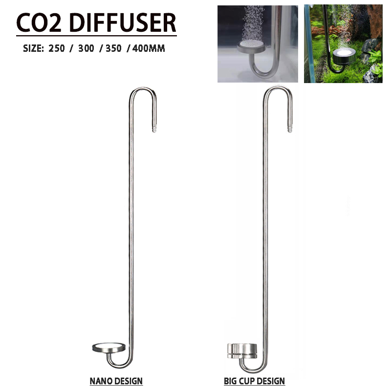 Aquarium Liquid Carbon - ZRDR Aquarium CO2-Diffusor, Zerstäuber aus Edelstahl,