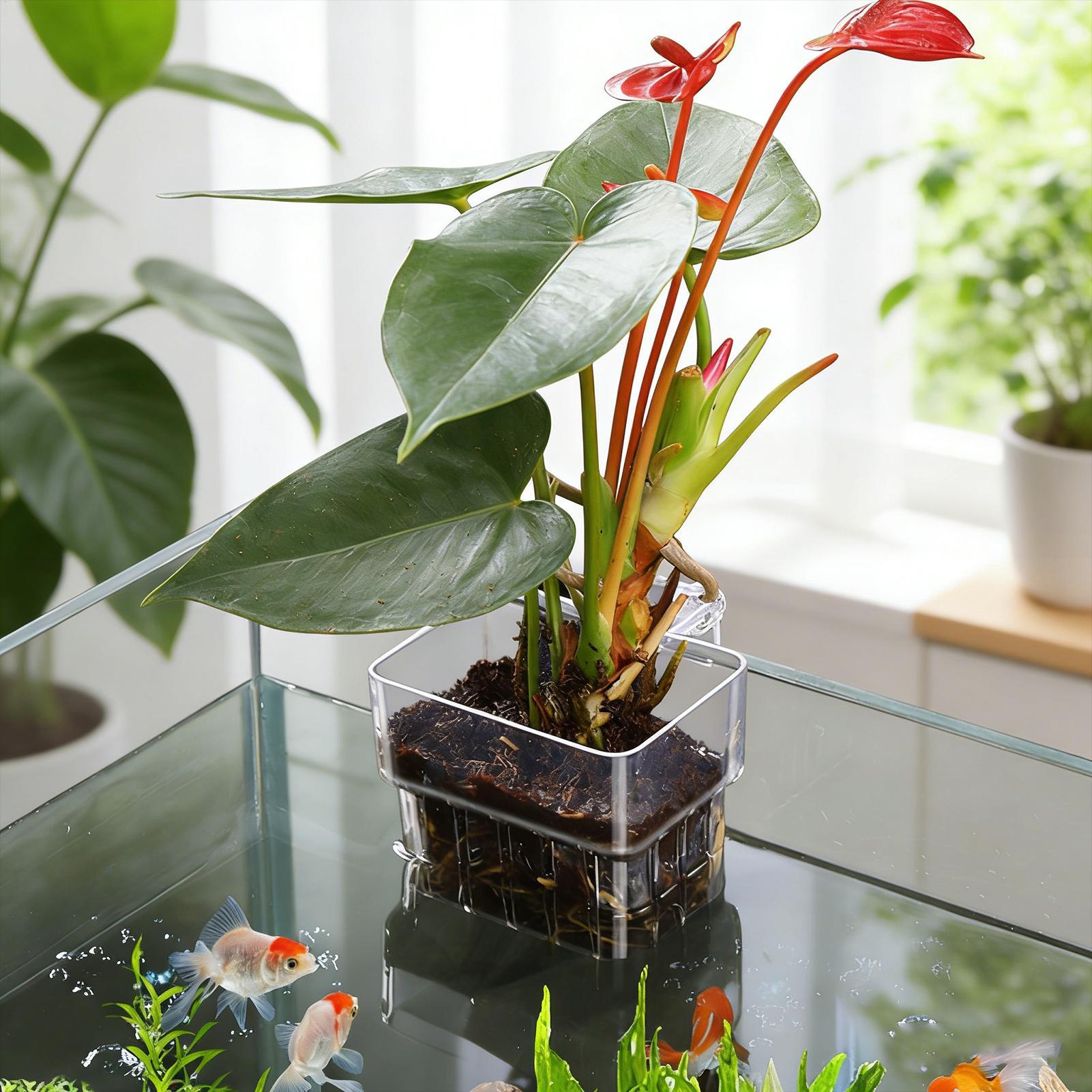 Aquarium-Pflanzenkorb Transpar – Aquarium Plant Holder Bewertung und Preis