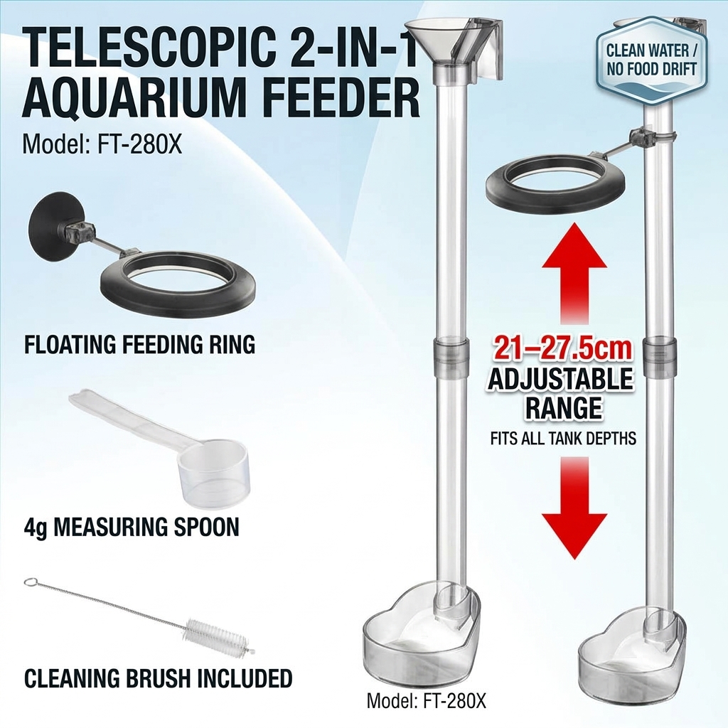 Acryl-Teleskop-Fischfutterschl – Aquarium Fertilizer Bewertung und Preis