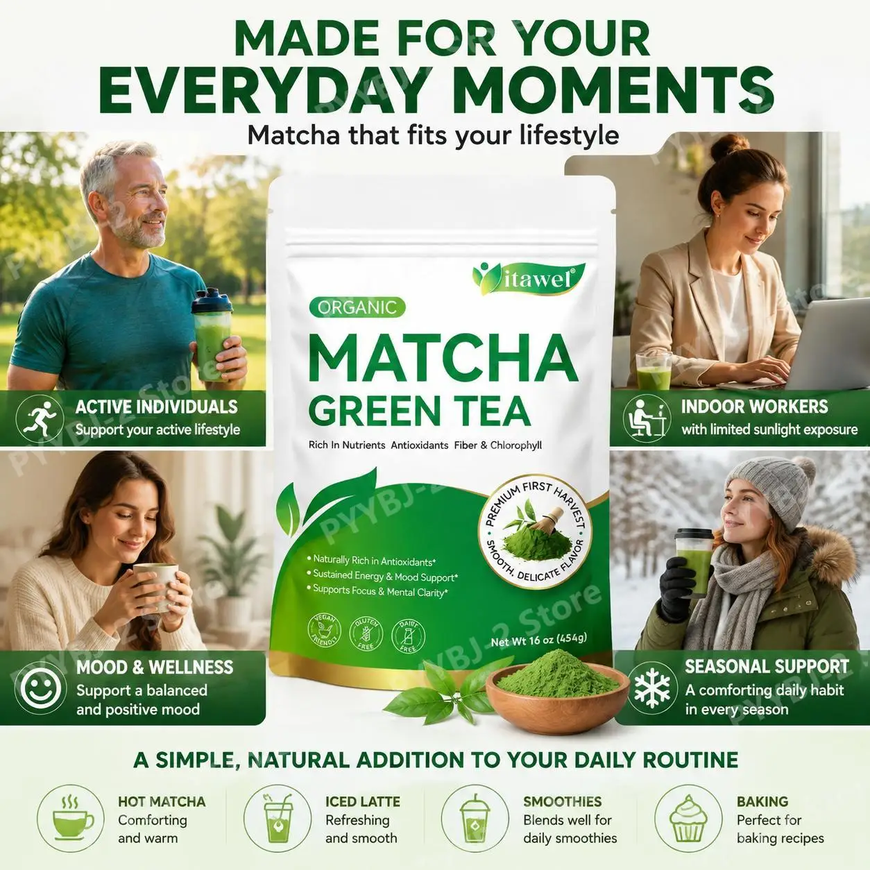 Bio-Matcha-Grüntee-Pulver für  – Planted Tank Bewertung und Preis